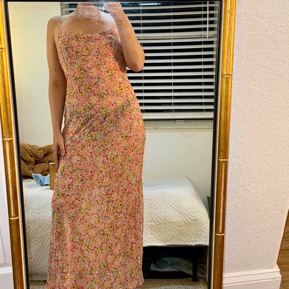 New with tags Vrg Girl Floral Maxi Slip Dress- Size Medium - Picture 5 of 8